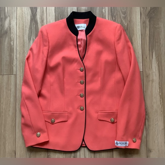 Wool Crepe suit jacket blazer 90s Canadian designer - Picture 6 of 12